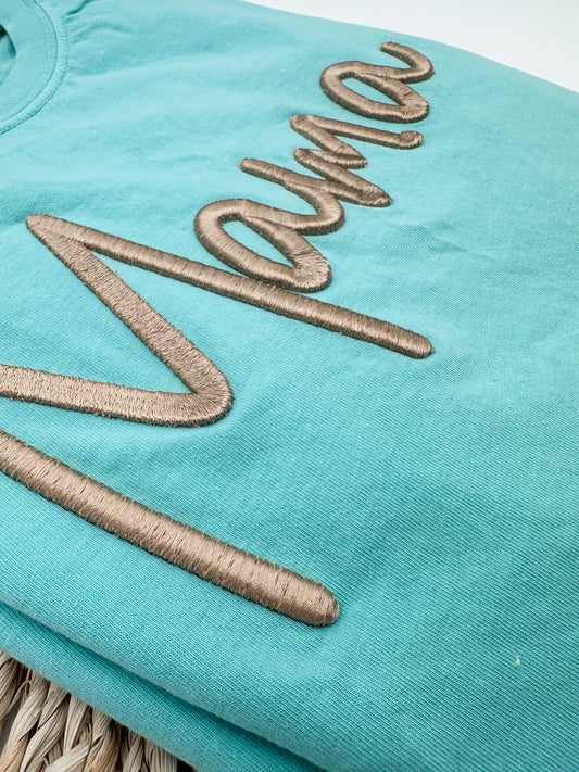 3D Puff Embroidery Tee