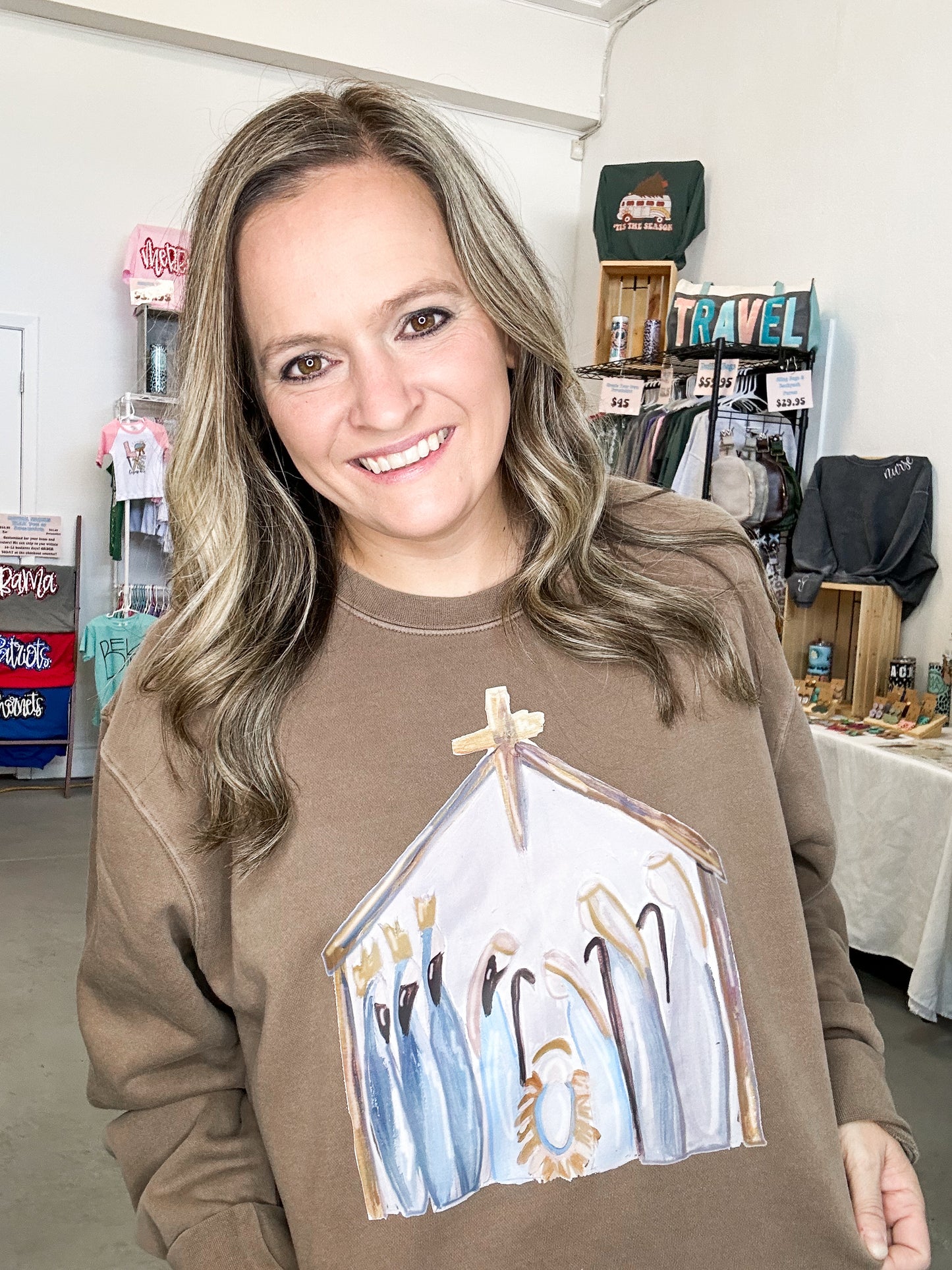 Nativity Brown (tee and sweatshirt option)