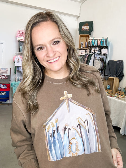 Nativity Brown (tee and sweatshirt option)