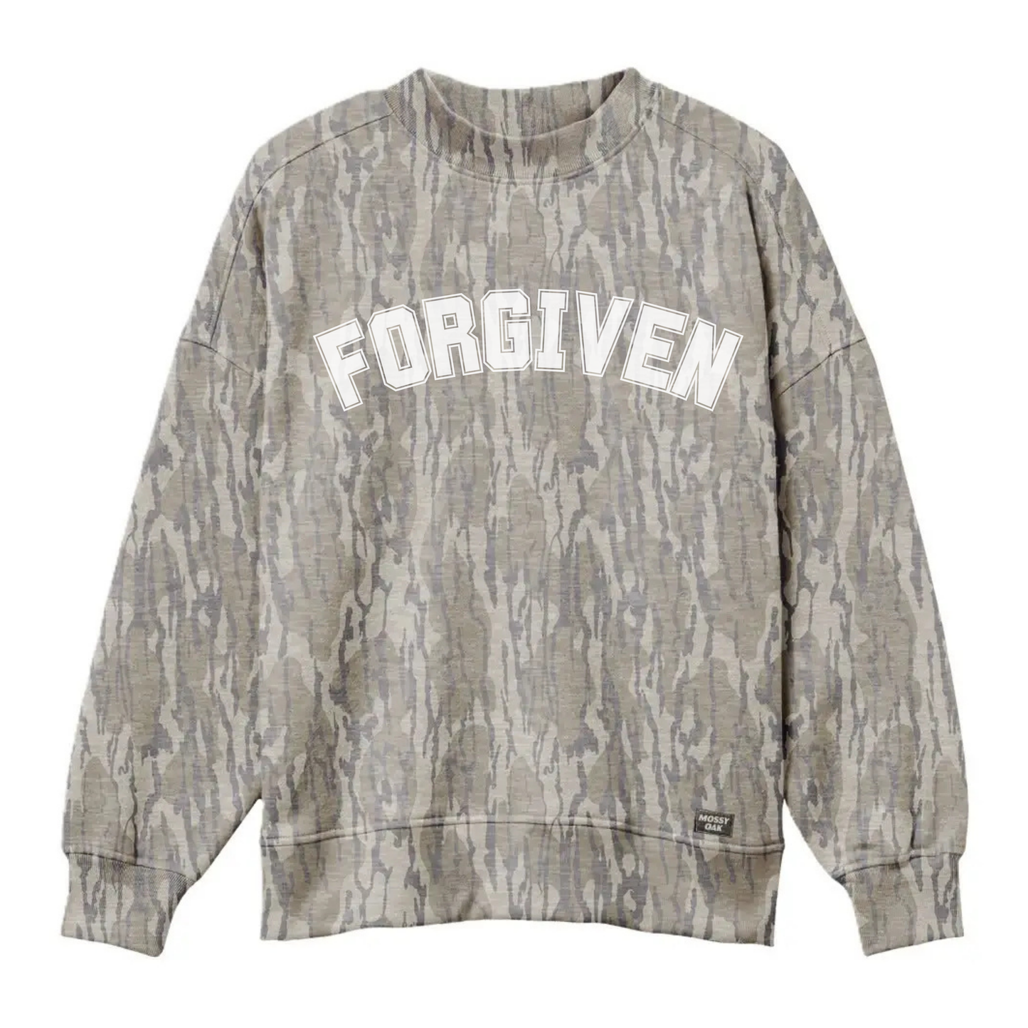 AUTHENTIC Mossy Oak Bottomland Camo Mockneck Sweatshirt- PREORDER- Ships in November