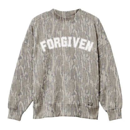 AUTHENTIC Mossy Oak Bottomland Camo Mockneck Sweatshirt- PREORDER- Ships in November
