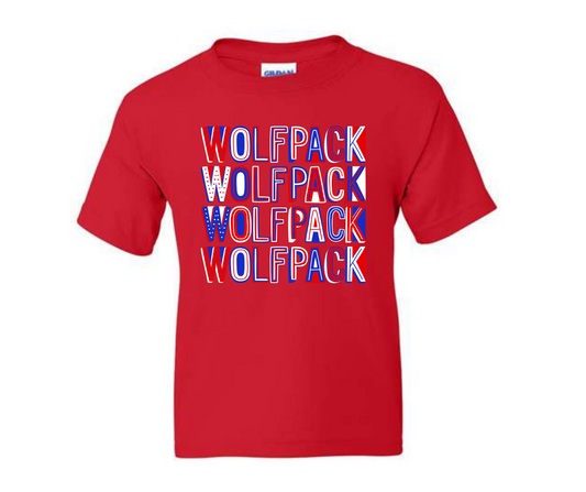 Wolfpack Stacked tee