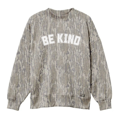 AUTHENTIC Mossy Oak Bottomland Camo Mockneck Sweatshirt- PREORDER- Ships in November