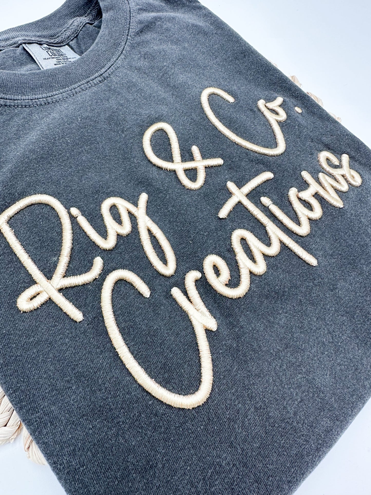 3D Puff Embroidery Tee