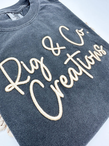 3D Puff Embroidery Tee