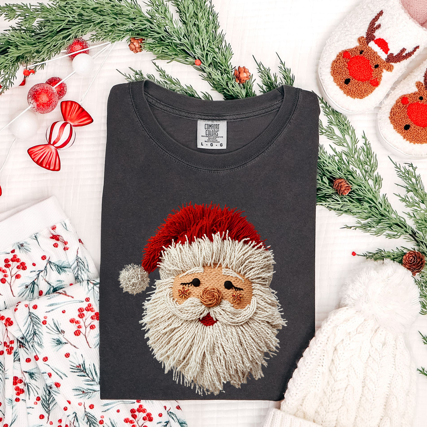 Yarn Santa Tee or Sweatshirt