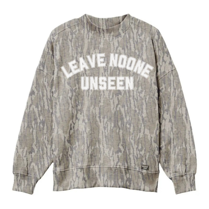 AUTHENTIC Mossy Oak Bottomland Camo Mockneck Sweatshirt- PREORDER- Ships in November