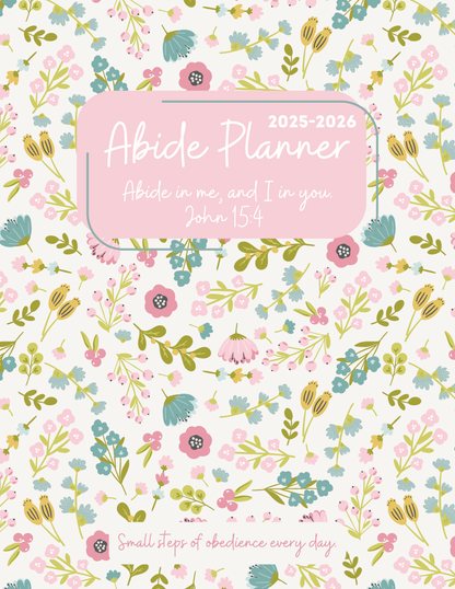 Abide Planner 12 Month or 18 month Option