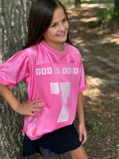 God is good all the time Pink Jersey