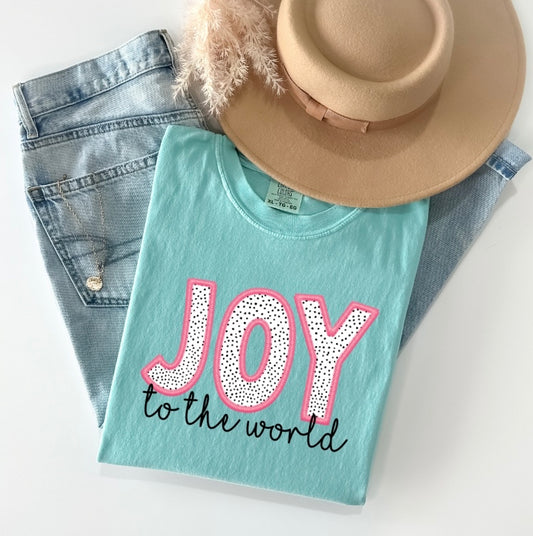 Joy to the World (Faux embroidery- not real embroidery)