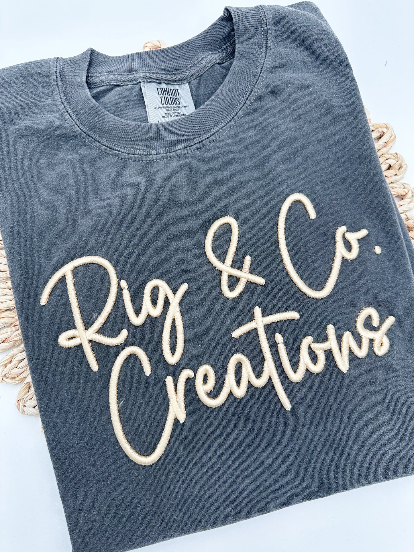 3D Puff Embroidery Tee