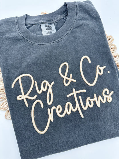 3D Puff Embroidery Tee