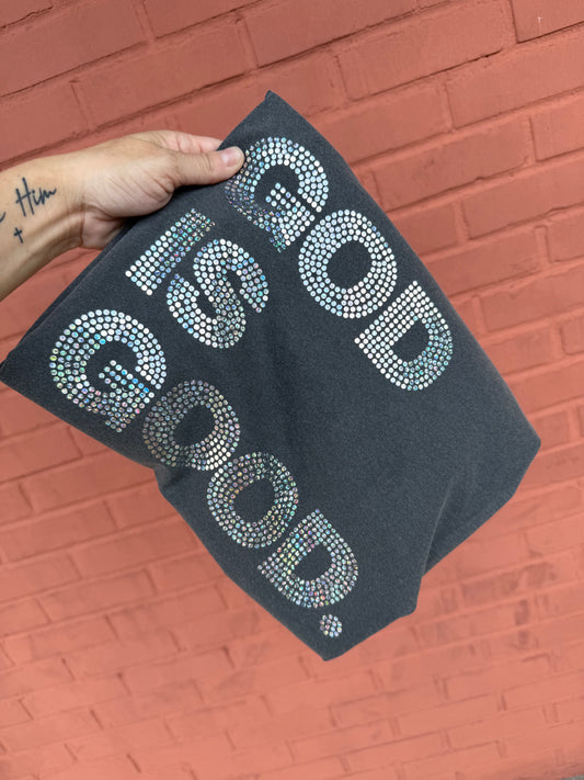 God is Good Spangles Comfort Colors Tee
