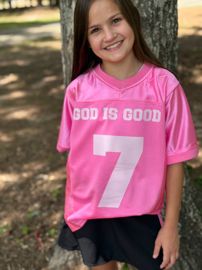God is good all the time Pink Jersey