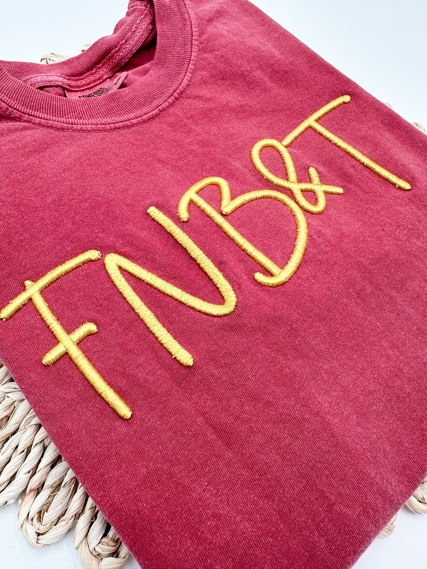 3D Puff Embroidery Tee