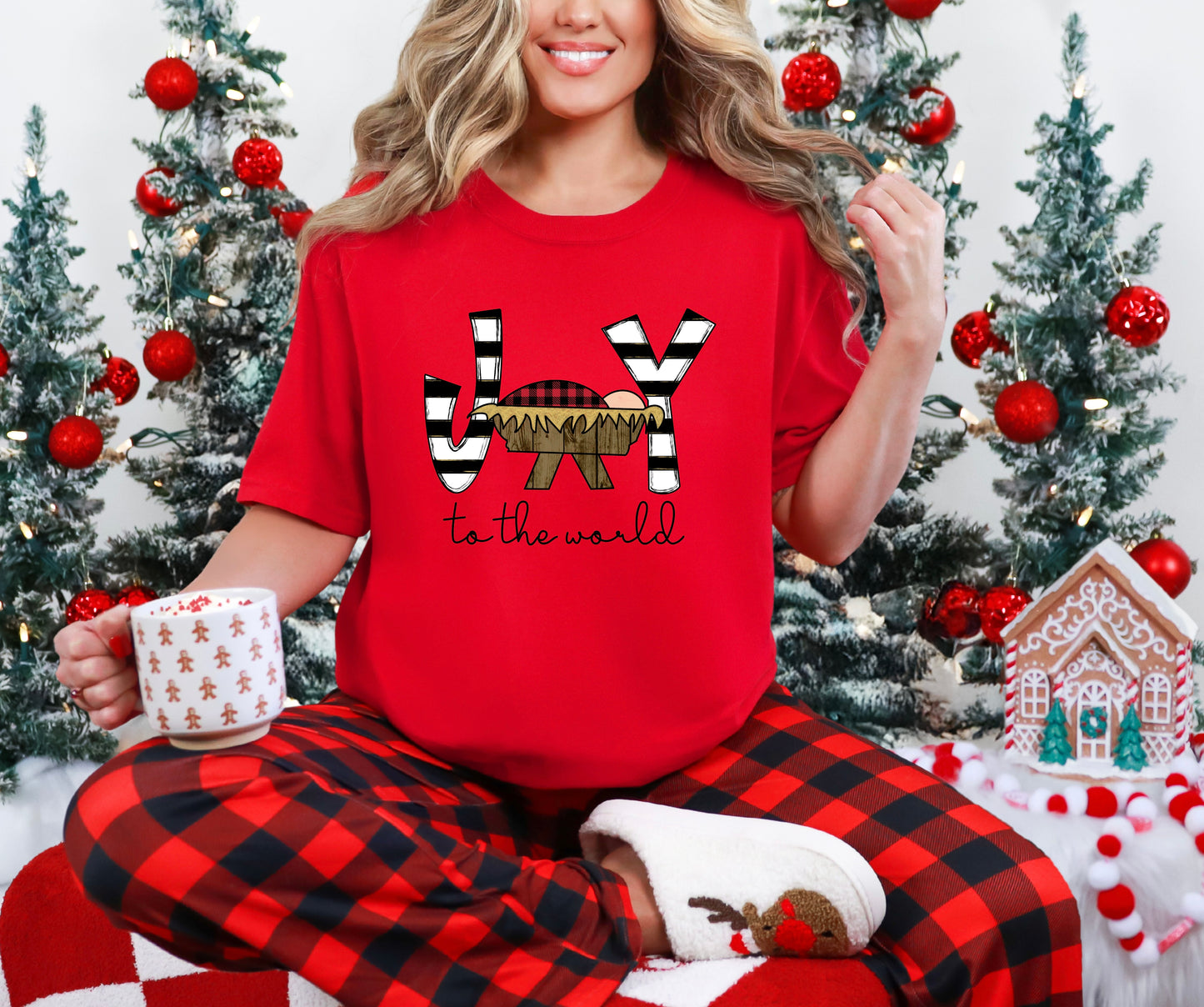 Joy with Manger (short sleeve, long sleeve, sweatshirt- all Comfort Colors)