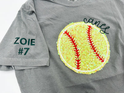 Baseball/Softball Personalized Applique