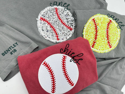 Baseball/Softball Personalized Applique