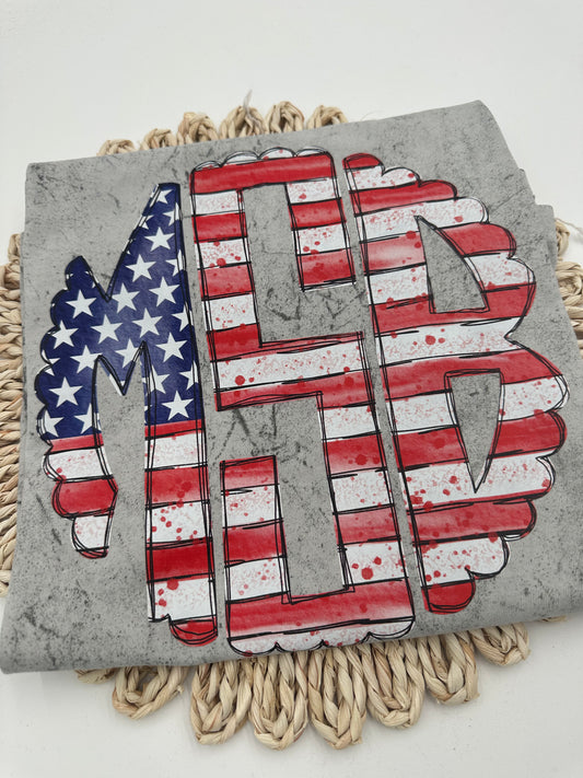 Flag monogram
