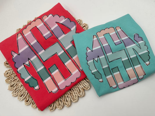 Summer Stripe Monogram