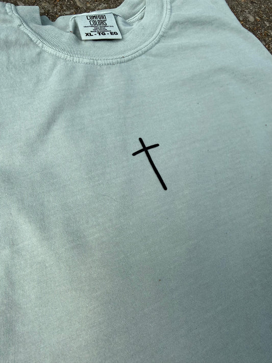 Simple Cross Screen Printed Tee