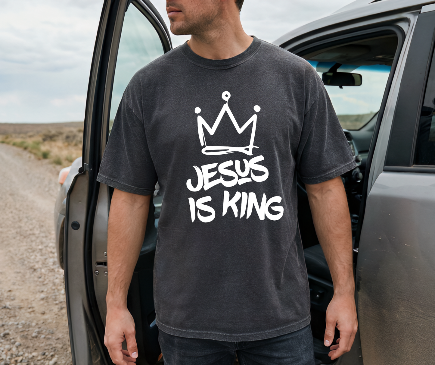 Jesus Is King Comfort Colors Tee