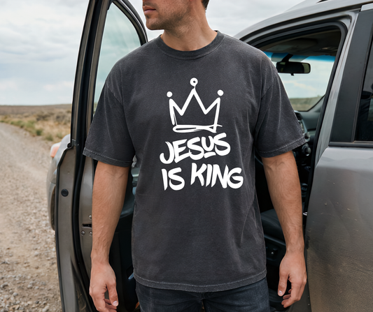 Jesus Is King Comfort Colors Tee