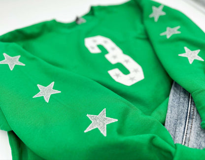 Customizable Number and Stars Sweatshirt