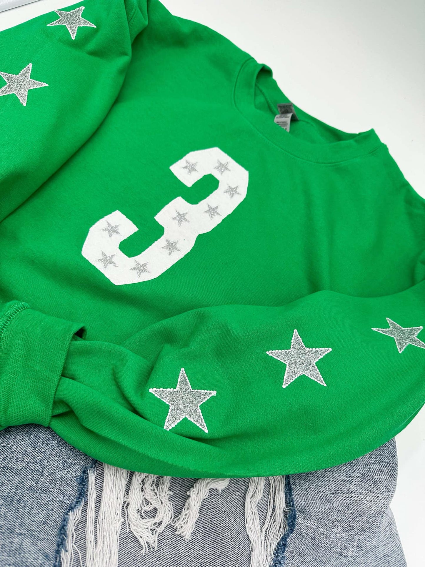 Customizable Number and Stars Sweatshirt
