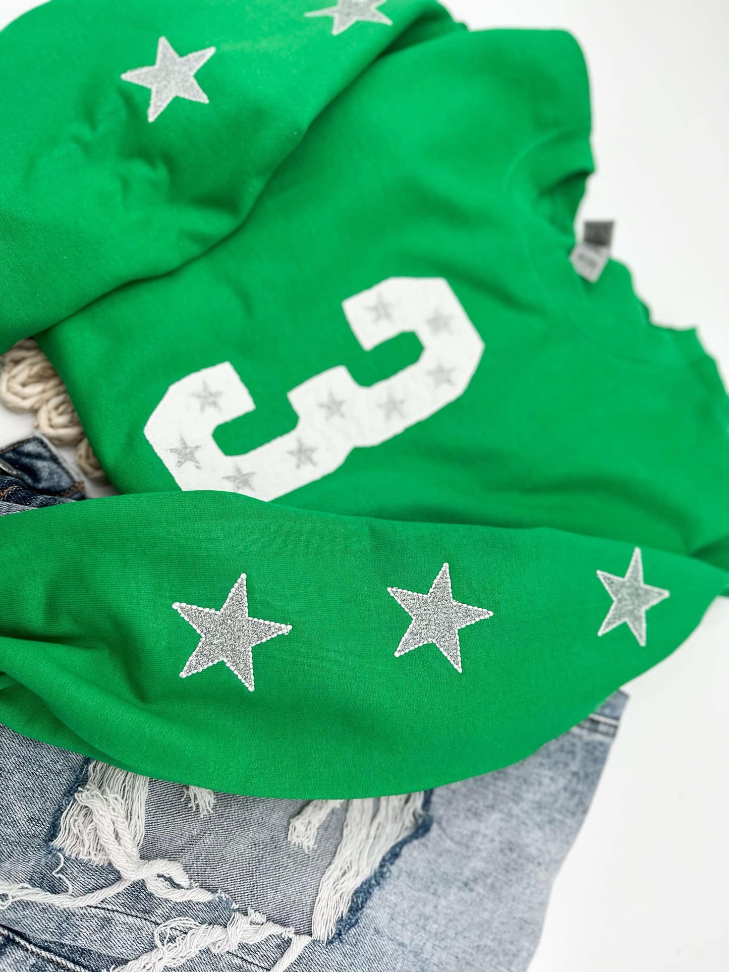 Customizable Number and Stars Sweatshirt