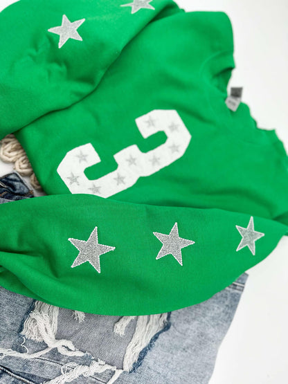 Customizable Number and Stars Sweatshirt