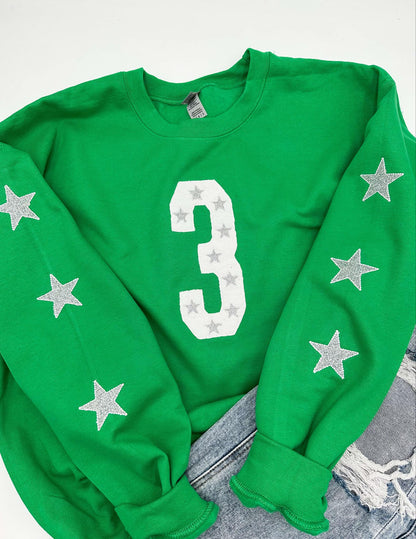 Customizable Number and Stars Sweatshirt