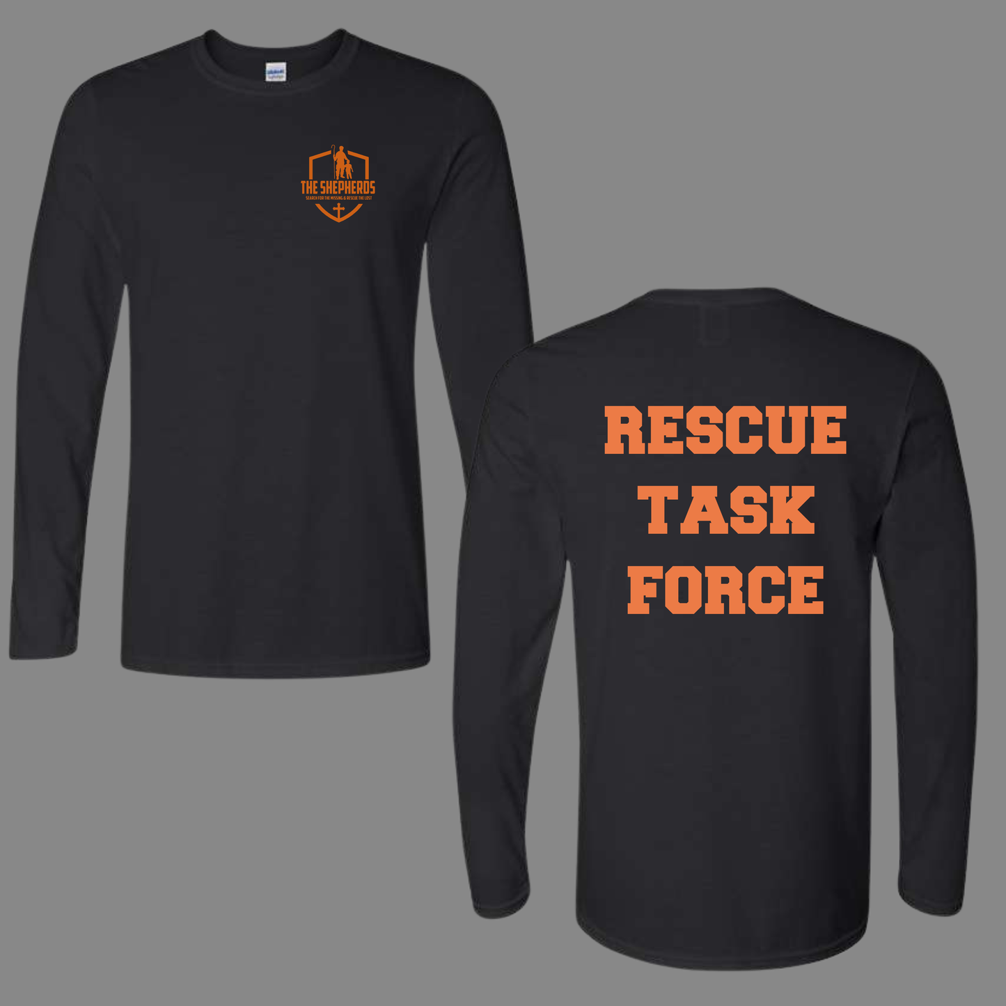 The Shepherds Black Long Sleeve Tee- Rescue Task Force