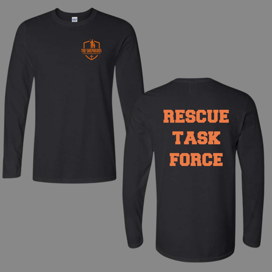 The Shepherds Black Long Sleeve Tee- Rescue Task Force