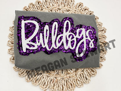 Custom Sequin Applique Comfort Colors Tee