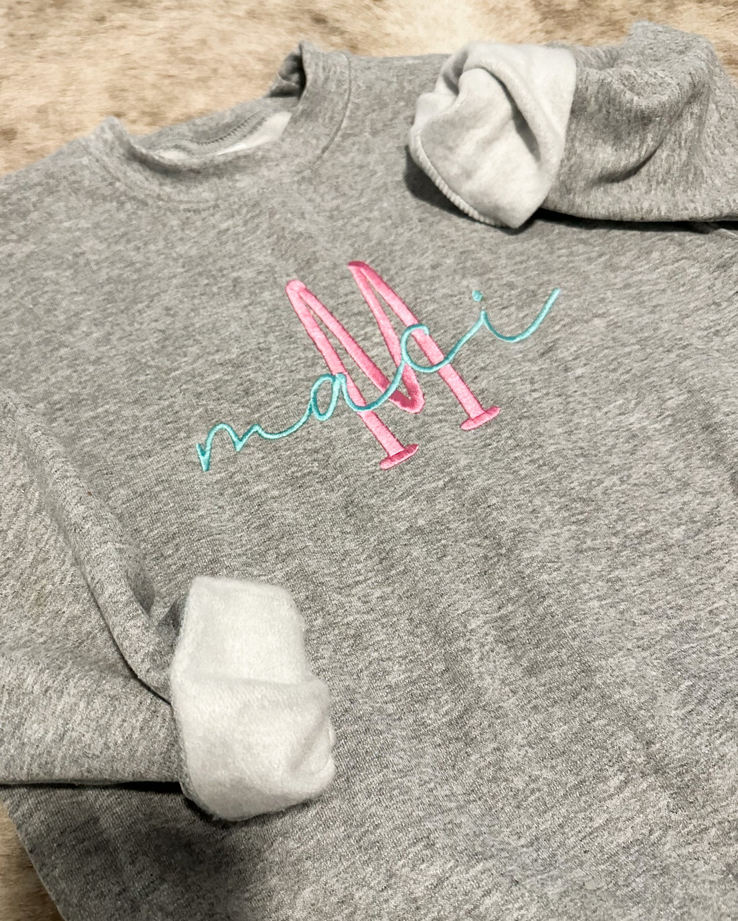Embroidered Name sweatshirt