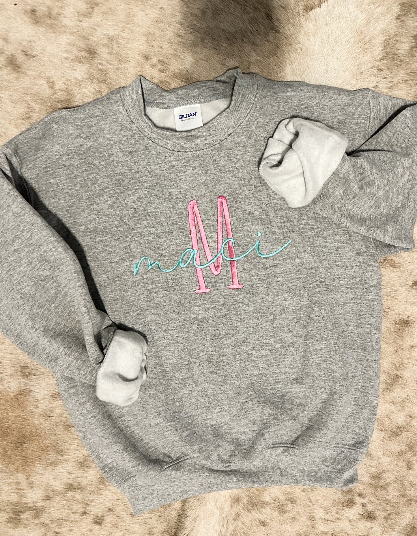 Embroidered Name sweatshirt