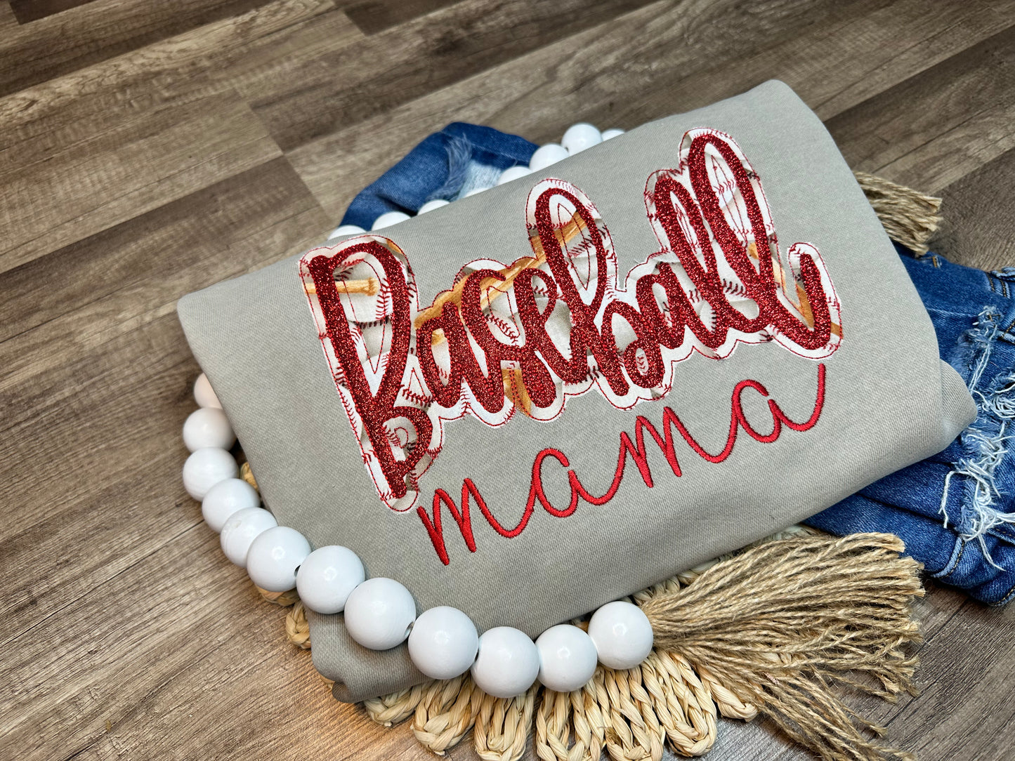 Applique Baseball/Softball Mama