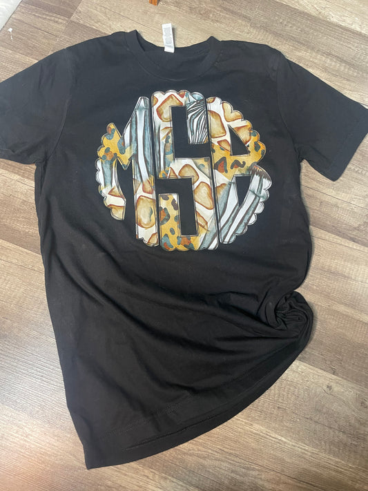 Animal Print Monogram