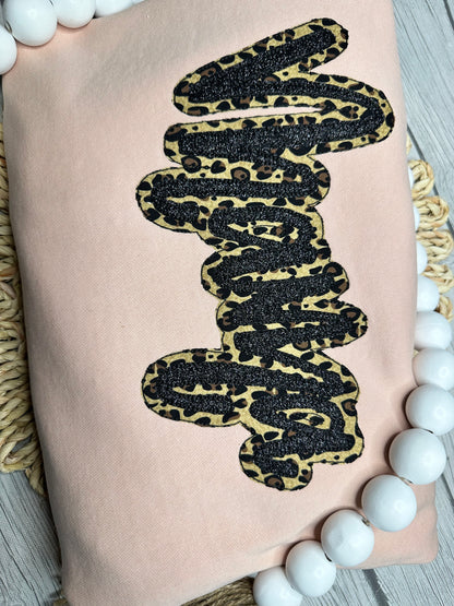 Mama Applique leopard