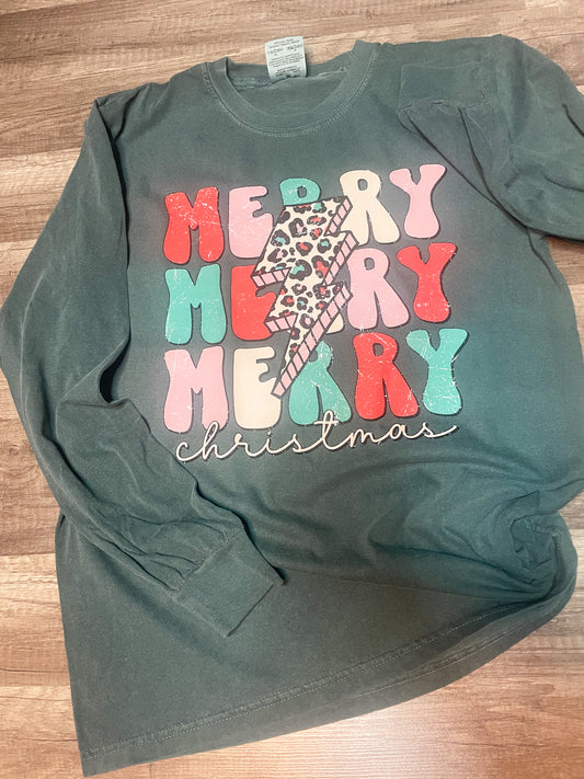 Merry Christmas LS comfort colors