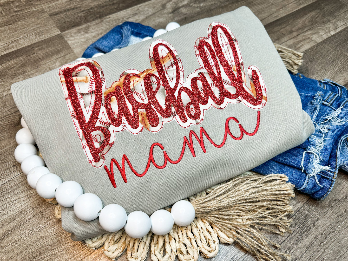Applique Baseball/Softball Mama