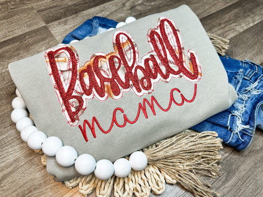 Applique Baseball/Softball Mama