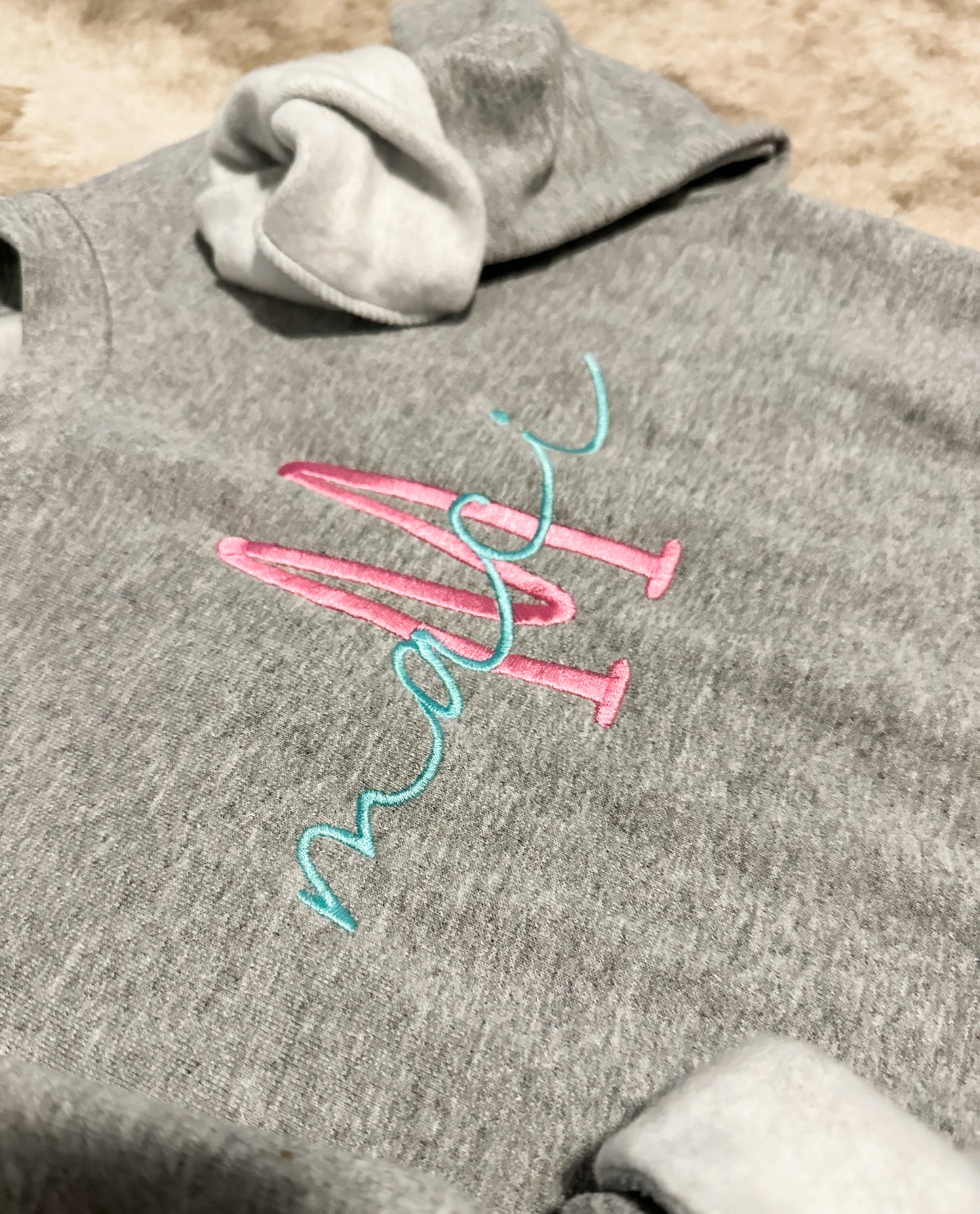 Embroidered Name sweatshirt